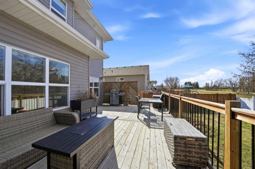 113 Coachman Way, Blackfalds, AB - Outdoor With Deck Patio Veranda With Exterior