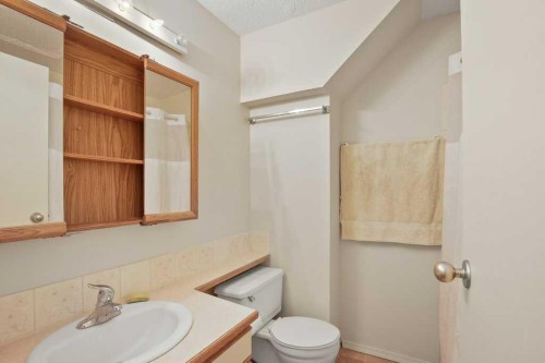 45 Hangingstone Drive, Lacombe, AB - Indoor Photo Showing Bathroom