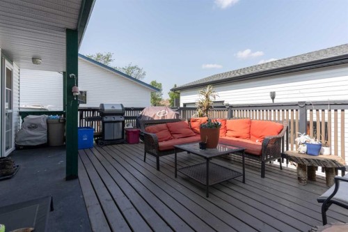 6122 32 Avenue, Camrose, AB - Outdoor With Deck Patio Veranda With Exterior