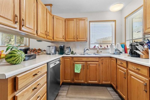 27-2821 Botterill Crescent, Red Deer, AB - Indoor Photo Showing Kitchen With Double Sink