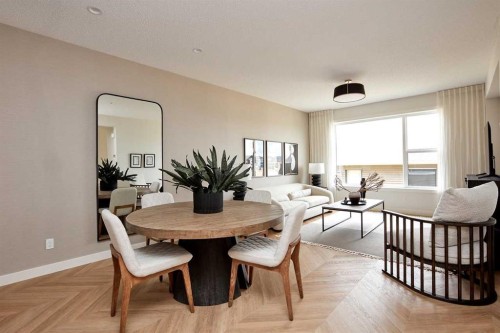 76 Emberside Grove, Cochrane, AB - Indoor Photo Showing Dining Room