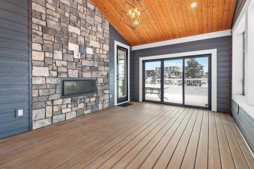 57 Larratt Close, Red Deer, AB -  Photo Showing Other Room With Fireplace