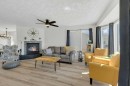 4702 57 Ave, Rimbey, AB  - Indoor Photo Showing Living Room With Fireplace 