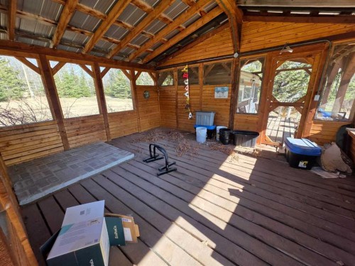 462075 Range Road 33, Winfield, AB - Outdoor With Deck Patio Veranda With Exterior
