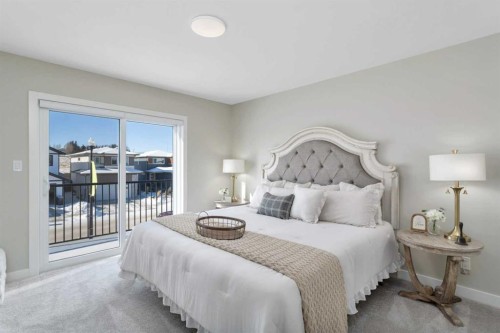 206 Cambridge Way, Sylvan Lake, AB - Indoor Photo Showing Bedroom