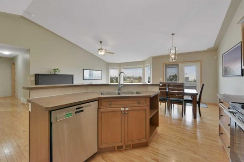 50 Langford Crescent, Red Deer, AB - Indoor Photo Showing Kitchen With Double Sink