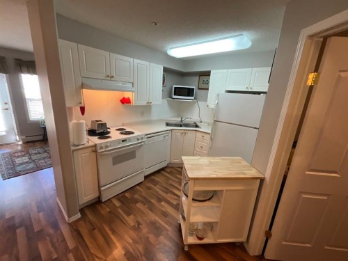 214-56 Carroll Crescent, Red Deer, AB - Indoor Photo Showing Kitchen With Double Sink