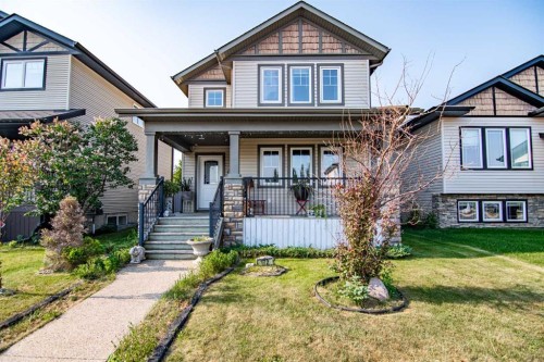 172 Ibbotson Close, Red Deer, AB - Outdoor With Deck Patio Veranda With Facade