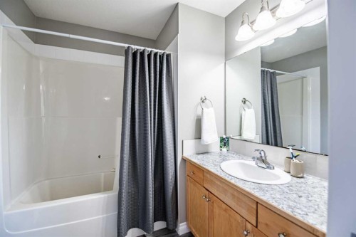 6-2002 22 Avenue, Bowden, AB - Indoor Photo Showing Bathroom