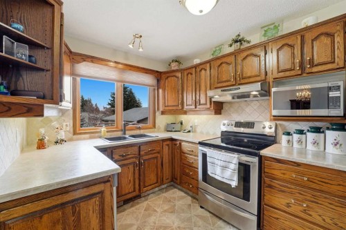 77 Allan Close, Red Deer, AB - Indoor Photo Showing Kitchen With Double Sink