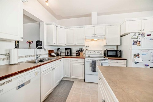 69 Abel Close, Red Deer, AB - Indoor Photo Showing Kitchen With Double Sink