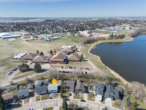 39 Cedar Crescent, Lacombe, AB - Outdoor With Body Of Water With View