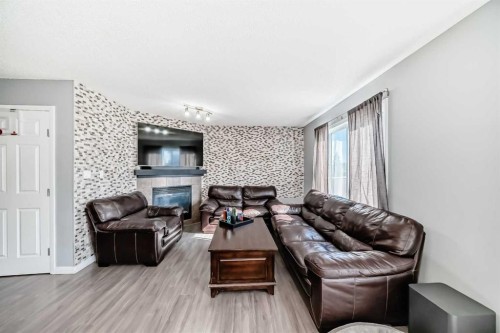 227 Avena Circle, Leduc, AB - Indoor With Fireplace