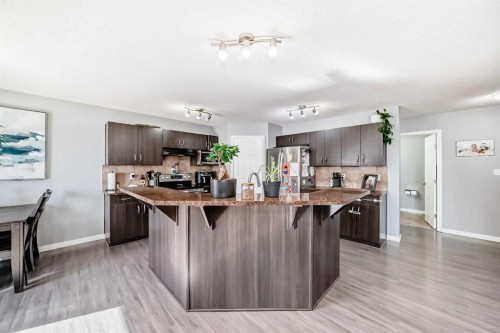 227 Avena Circle, Leduc, AB - Indoor Photo Showing Kitchen With Upgraded Kitchen
