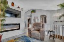 17 Keast Way, Red Deer, AB  - Indoor Photo Showing Living Room With Fireplace 