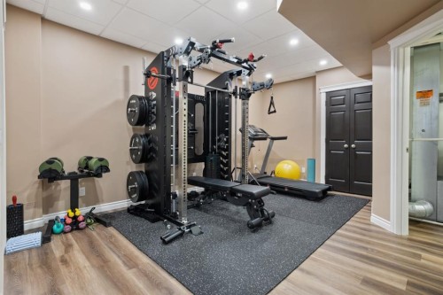 5204 33 Avenue, Camrose, AB - Indoor Photo Showing Gym Room