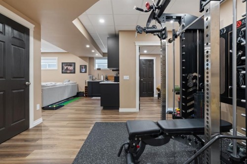 5204 33 Avenue, Camrose, AB - Indoor Photo Showing Gym Room