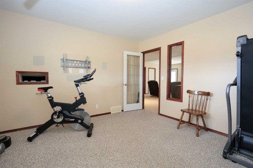 50 Donald Close, Red Deer, AB - Indoor Photo Showing Gym Room