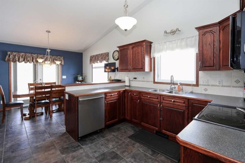 50 Donald Close, Red Deer, AB - Indoor Photo Showing Kitchen With Double Sink