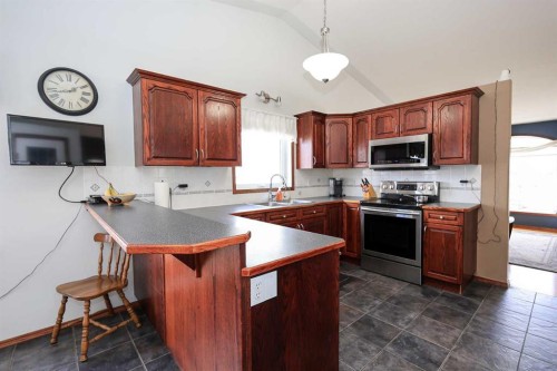 50 Donald Close, Red Deer, AB - Indoor Photo Showing Kitchen With Double Sink