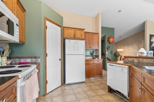 36 Lanterman Close, Red Deer, AB - Indoor Photo Showing Kitchen With Double Sink