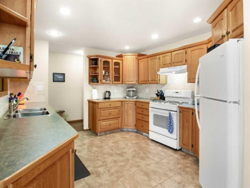 15 Agnew Close, Red Deer, AB - Indoor Photo Showing Kitchen With Double Sink