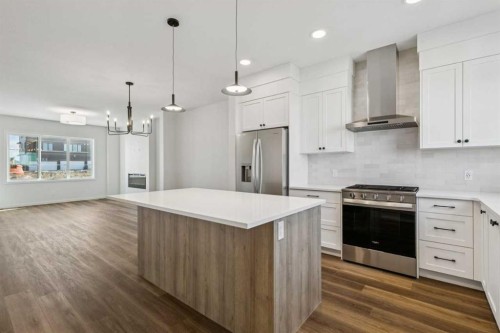 49 Bluerock Hill Sw, Calgary, AB - Indoor Photo Showing Kitchen With Upgraded Kitchen