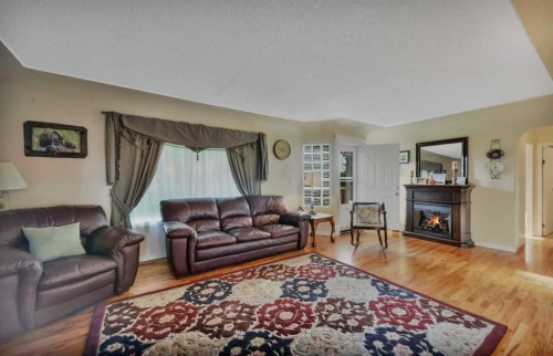 39227 Range Road 250, Rural Lacombe County, AB - Indoor Photo Showing Living Room With Fireplace