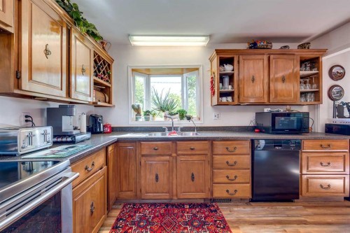 37533 Range Road 241, Rural Red Deer County, AB - Indoor Photo Showing Kitchen With Double Sink