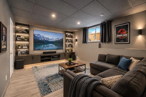 1 Pell Close, Sylvan Lake, AB - Indoor Photo Showing Living Room