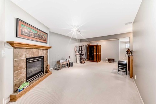 70 Abraham Close, Red Deer, AB - Indoor With Fireplace