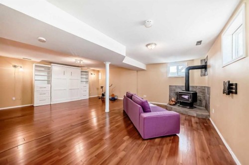 302064 Range Road, Linden, AB - Indoor With Fireplace
