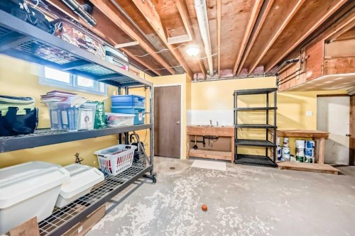 302064 Range Road, Linden, AB - Indoor Photo Showing Garage