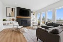 223 Ellington Crescent, Red Deer, AB  - Indoor Photo Showing Living Room With Fireplace 