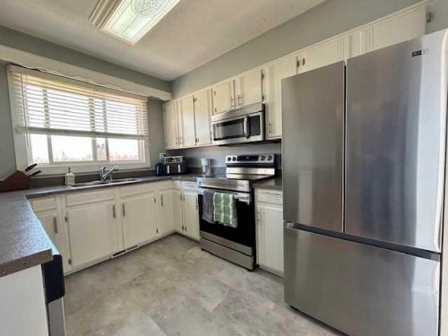 5324 54Th Street, Bashaw, AB - Indoor Photo Showing Kitchen With Double Sink