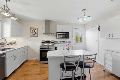 35 Ray Avenue, Red Deer, AB - Indoor Photo Showing Kitchen With Double Sink