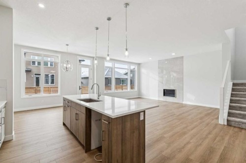261 Dawson Wharf Crescent, Chestermere, AB - Indoor Photo Showing Kitchen With Upgraded Kitchen