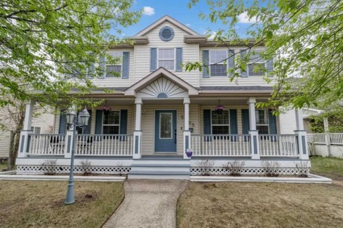 5509 Panorama Drive, Blackfalds, AB - Outdoor With Deck Patio Veranda With Facade