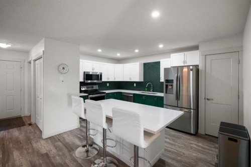 3936 56A Street Close, Camrose, AB - Indoor Photo Showing Kitchen
