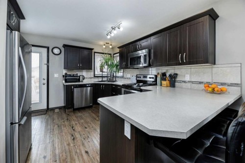 52 Vancouver Crescent, Red Deer, AB - Indoor Photo Showing Kitchen With Double Sink With Upgraded Kitchen