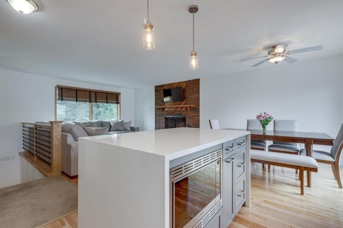 8 Nielsen Close, Red Deer, AB - Indoor With Fireplace