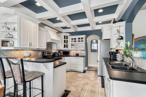 58 Lagrange Crescent, Red Deer, AB - Indoor Photo Showing Kitchen With Double Sink