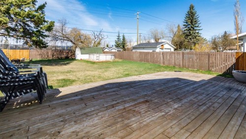 55 Patterson Crescent, Red Deer, AB - Outdoor With Deck Patio Veranda With Backyard