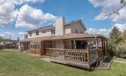 5024 49 Street, Clive, AB - Outdoor With Deck Patio Veranda