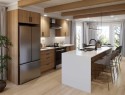 324-602 7 Avenue, Canmore, AB  - Indoor Photo Showing Kitchen With Upgraded Kitchen 