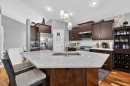 135 Stephenson Crescent, Red Deer, AB  - Indoor Photo Showing Kitchen With Double Sink With Upgraded Kitchen 