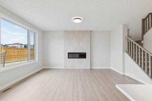 271 Bridgeport Circle, Chestermere, AB - Indoor With Fireplace