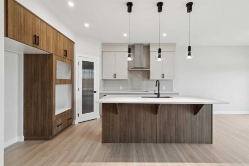 271 Bridgeport Circle, Chestermere, AB - Indoor Photo Showing Kitchen With Upgraded Kitchen
