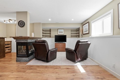 114 Stephenson Crescent, Red Deer, AB - Indoor With Fireplace
