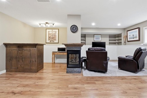 114 Stephenson Crescent, Red Deer, AB - Indoor With Fireplace
